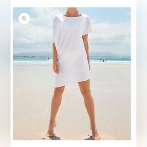 ATHLETA Sunlover Hilo UPF Dress White | SZ S